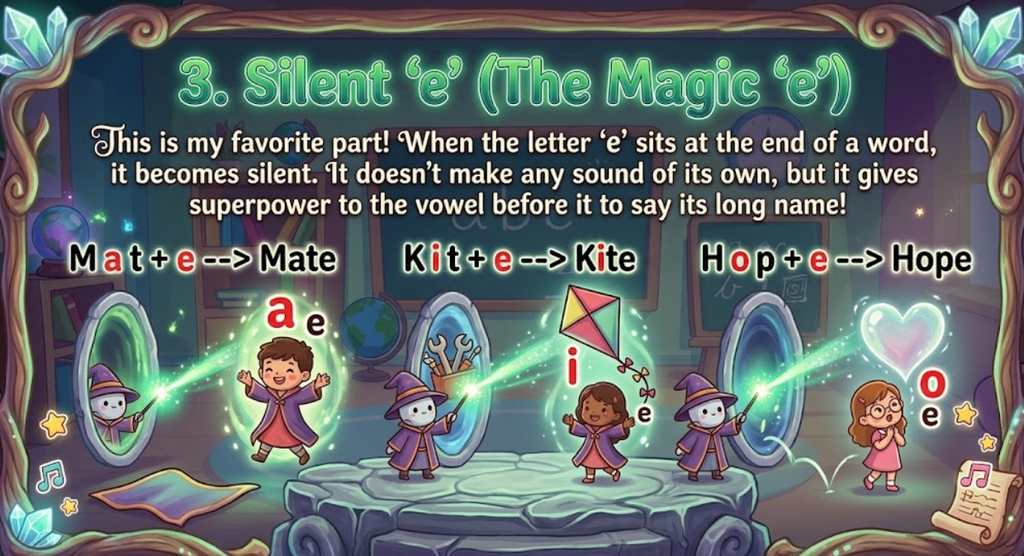 e sound words